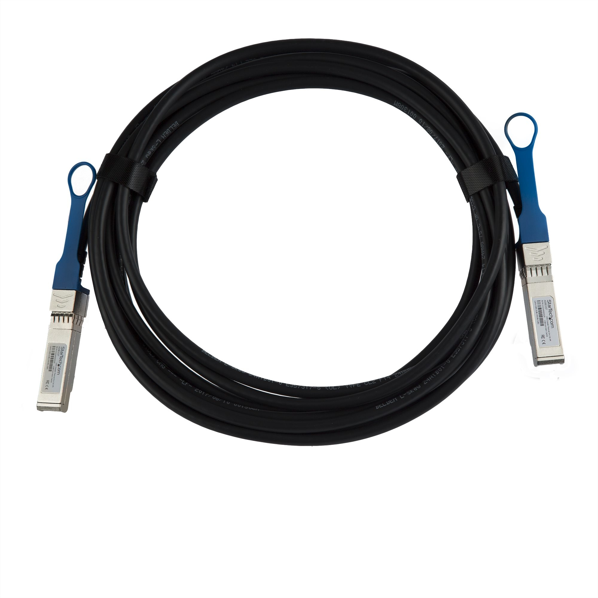 StarTech.com Câble SFP+ à connexion directe de 5 m - Compatible avec HP JG081C - Cordon SFP+ 10G - Câble Twinax passif - Câble DAC - Câble d'attache directe 10GBase - SFP+ verrouillé pour SFP+ verrouillé - 5 m - twinaxial - SFF-8431/SFF-8432 - passif - no