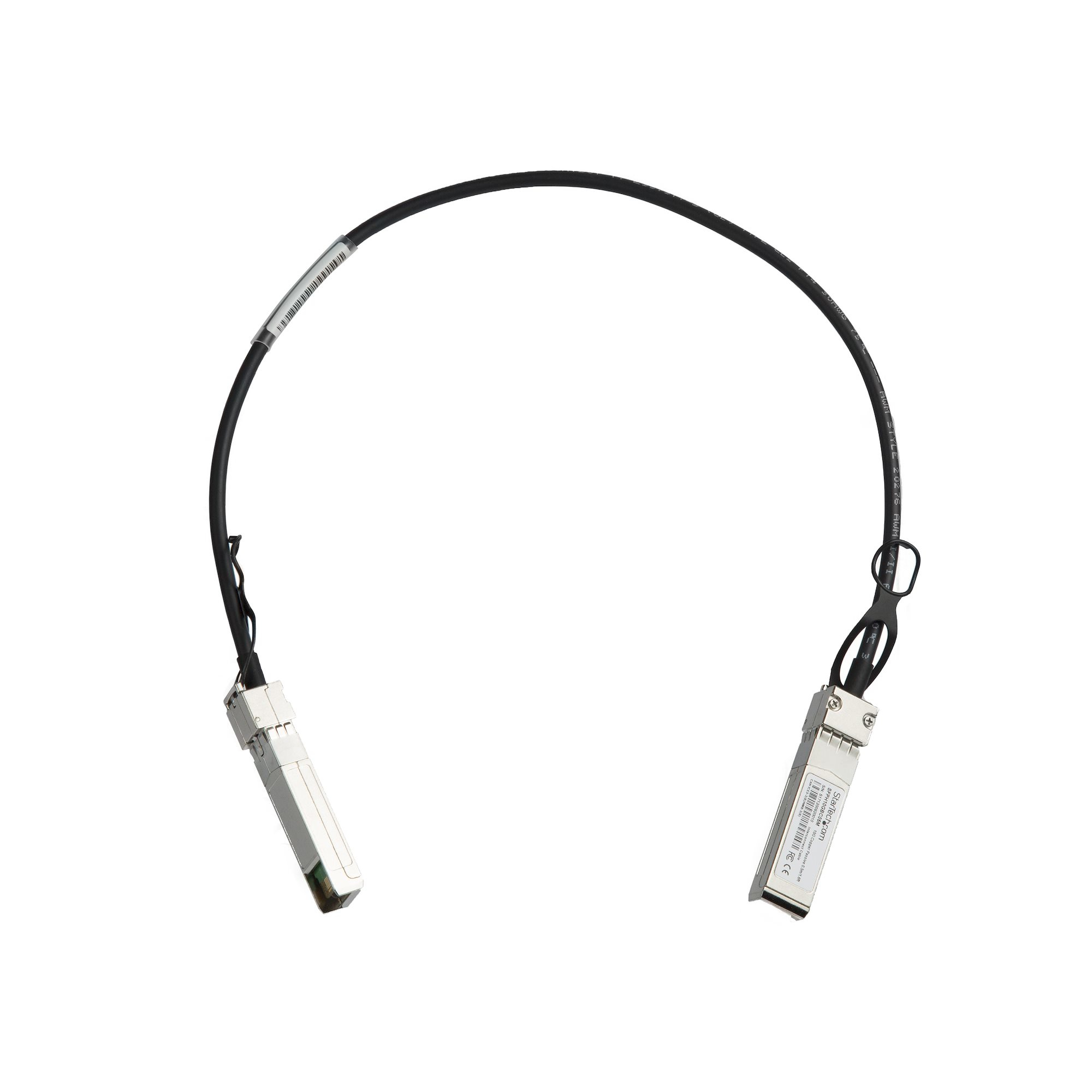 StarTech.com Câble SFP+ à connexion directe de 50 cm - Compatible avec Cisco SFP-H10GB-CU1M - Cordon SFP+ 10G - Câble Twinax passif - Câble d'attache directe 10GBase - SFP+ verrouillé pour SFP+ verrouillé - 50 cm - twinaxial - SFF-8431/SFF-8432 - passif -