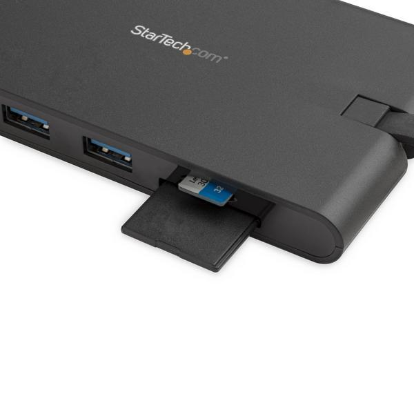 StarTech.com Adaptateur multiport USB-C avec HDMI et VGA - Lecteur SD - Station d'accueil - USB-C - HDMI, VGA - 1GbE