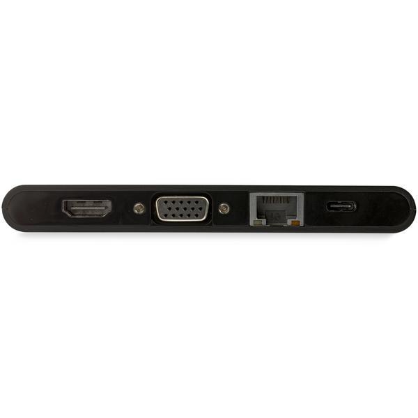 StarTech.com Adaptateur multiport USB-C avec HDMI et VGA - Lecteur SD - Station d'accueil - USB-C - HDMI, VGA - 1GbE