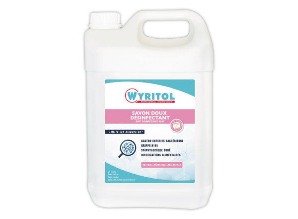 1 Bidon de 5 litres de savon liquide désinfectant antibactérien.