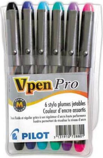 1 Etui de 6 Stylos-plumes jetables PILOT V-Pen - en pochette