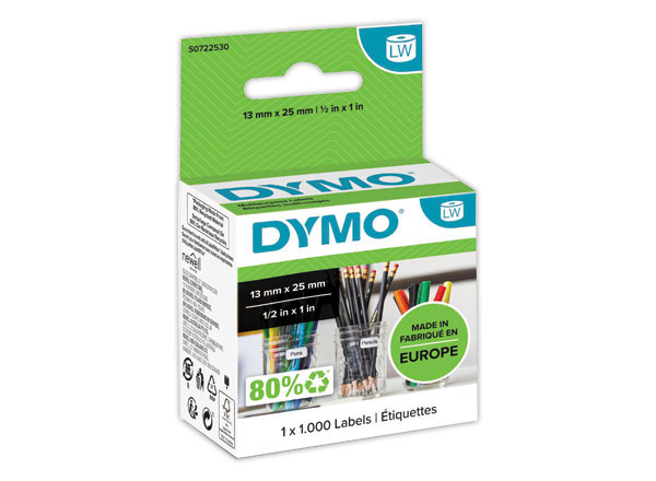 1 Rouleau d'étiquettes LabelWriter 13X25mm DYMO
