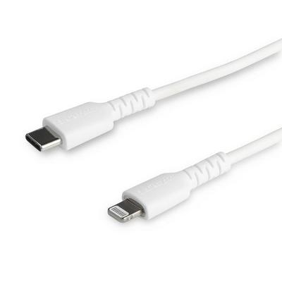 Ce câble USB C vers Lightning blanc de 1 m résiste aux exigences quotidiennes de chargement et de synchronisation de votre iPad, iPhone ou d''autres appareils mobiles équipés du connecteur Lightning. Testé pour résister à l''usure d''une utilisation quoti