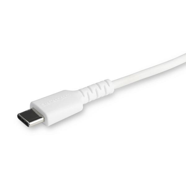 Ce câble USB C vers Lightning blanc de 1 m résiste aux exigences quotidiennes de chargement et de synchronisation de votre iPad, iPhone ou d''autres appareils mobiles équipés du connecteur Lightning. Testé pour résister à l''usure d''une utilisation quoti