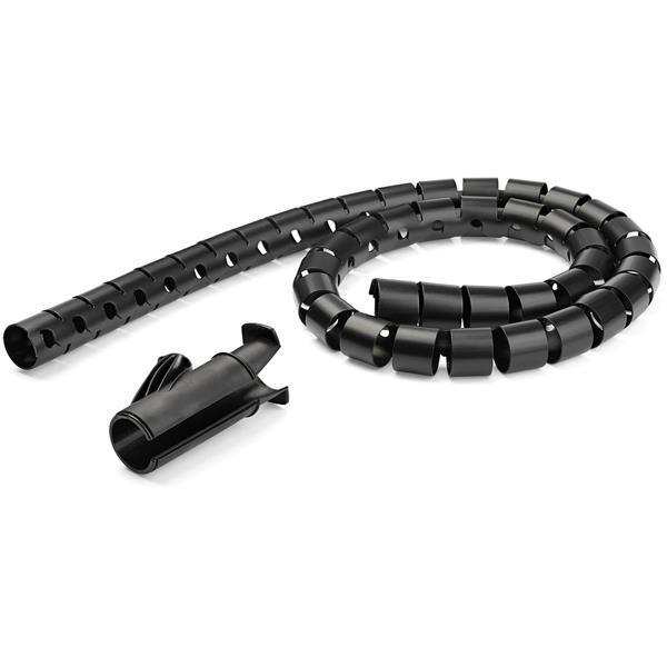 Voici une solution simple et rapide pour organiser vos câbles. Ce passe-câbles en spirale s''enroule autour de vos câbles pour dégager votre zone de travail, tout en protégeantvos câblesde l''abrasion. Les dimensions du passe-câbles extensible sont idéale