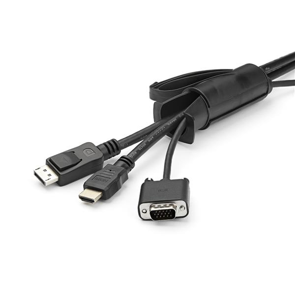 Voici une solution simple et rapide pour organiser vos câbles. Ce passe-câbles en spirales''enroule autour de vos câbles pour dégager votre zone de travail, tout en protégeant vos câbles de l''abrasion.Les dimensions du passe-câbles extensible sont idéale