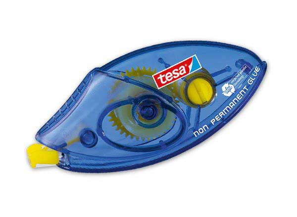 1 Roller de colle jetable TESA - Colle repositionnable- 8,5 m x 8,4 mm