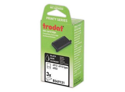 1 Blister de 3 Encriers Trodat 4913 noir