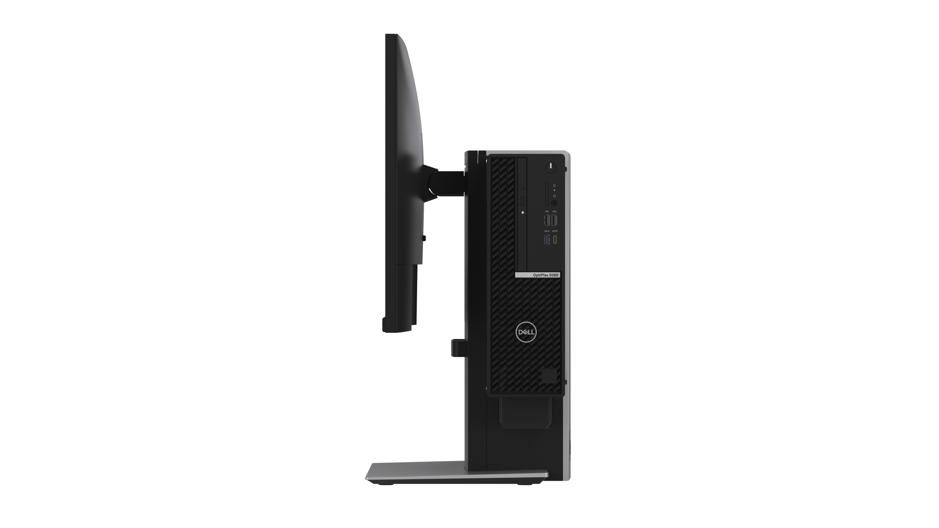 Dell OSS21 - Support pour moniteur/ordinateur de bureau - 19"-27" - argent platine