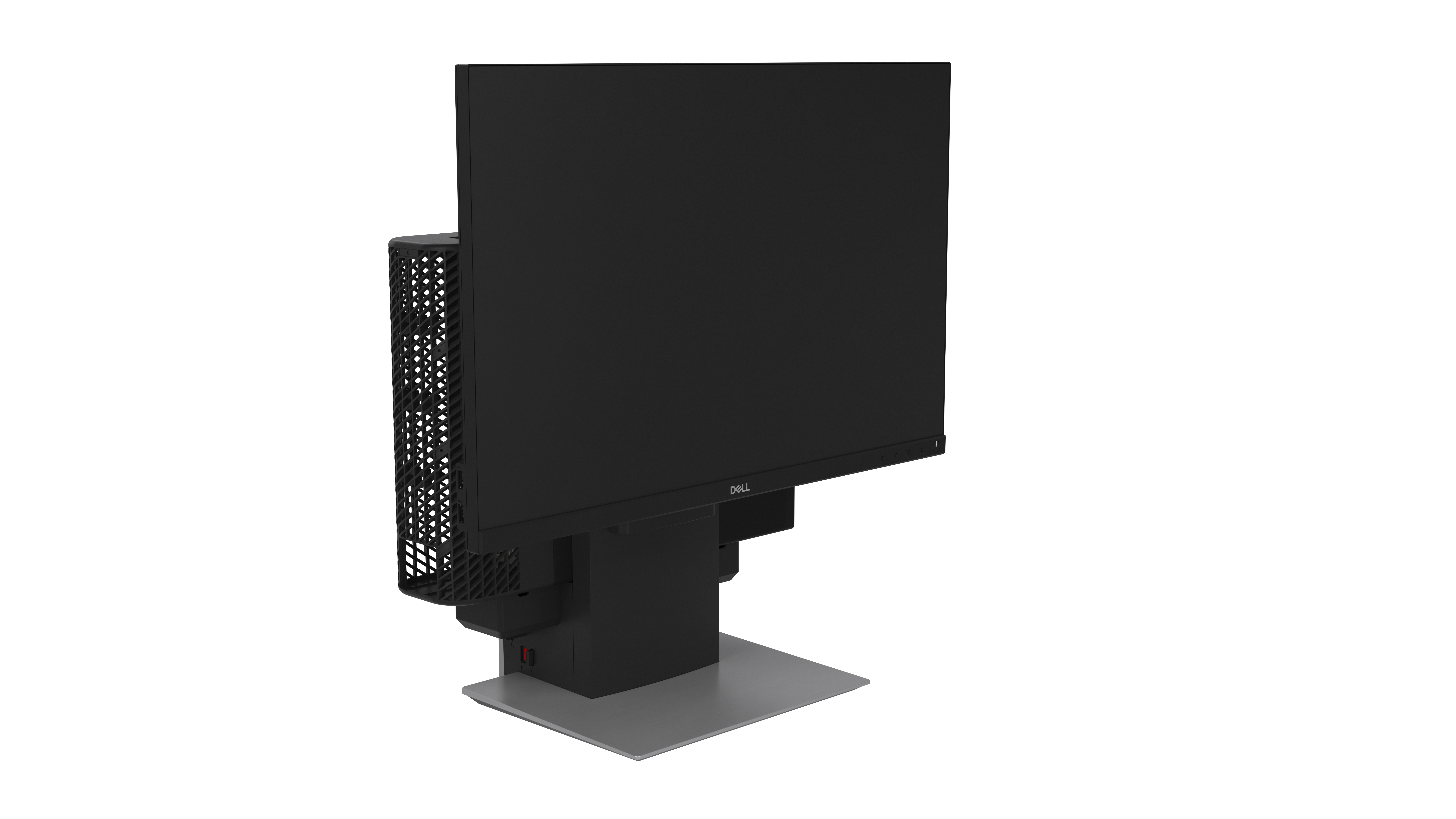 Dell OSS21 - Support pour moniteur/ordinateur de bureau - 19"-27" - argent platine