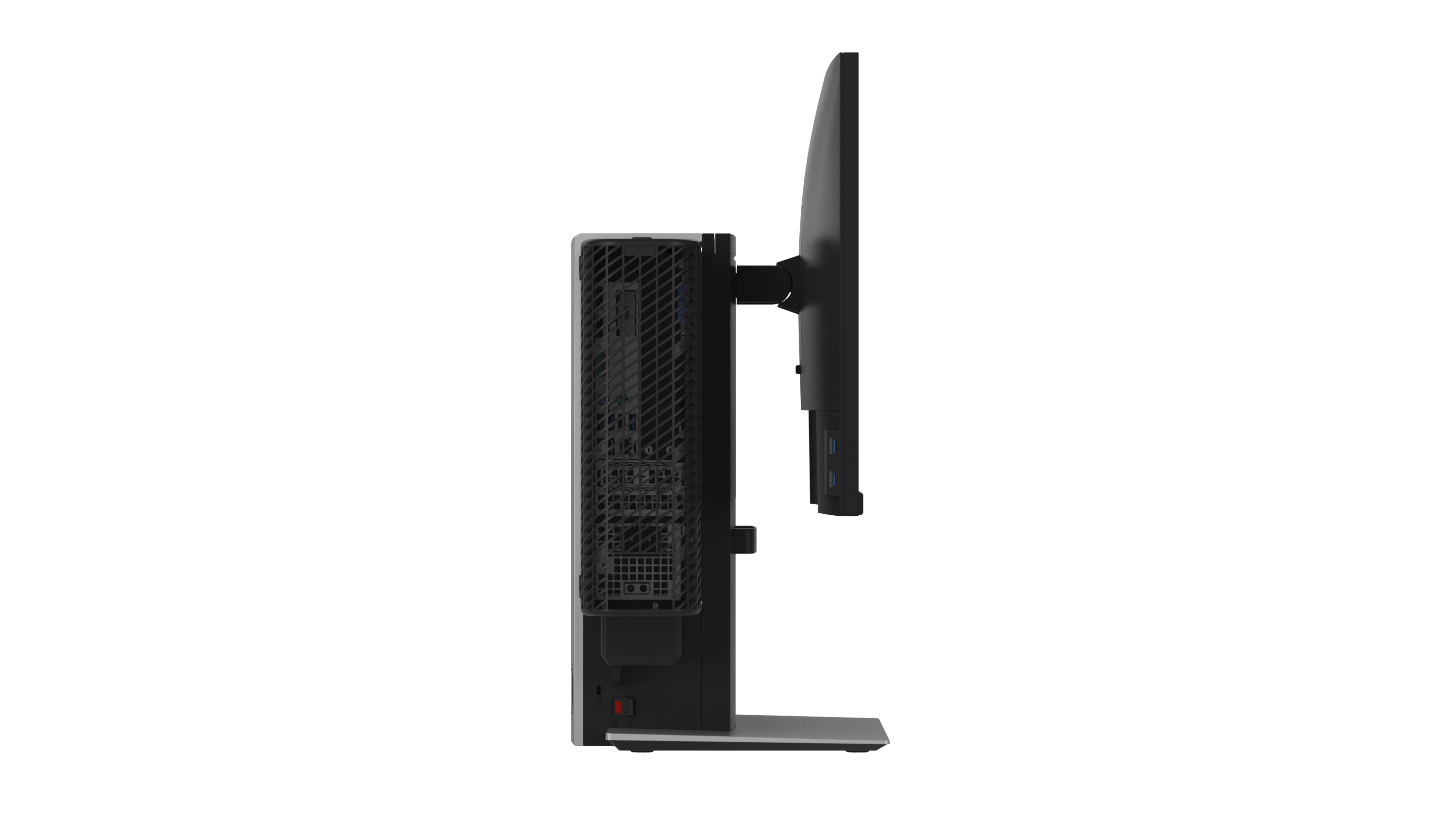 Dell OSS21 - Support pour moniteur/ordinateur de bureau - 19"-27" - argent platine