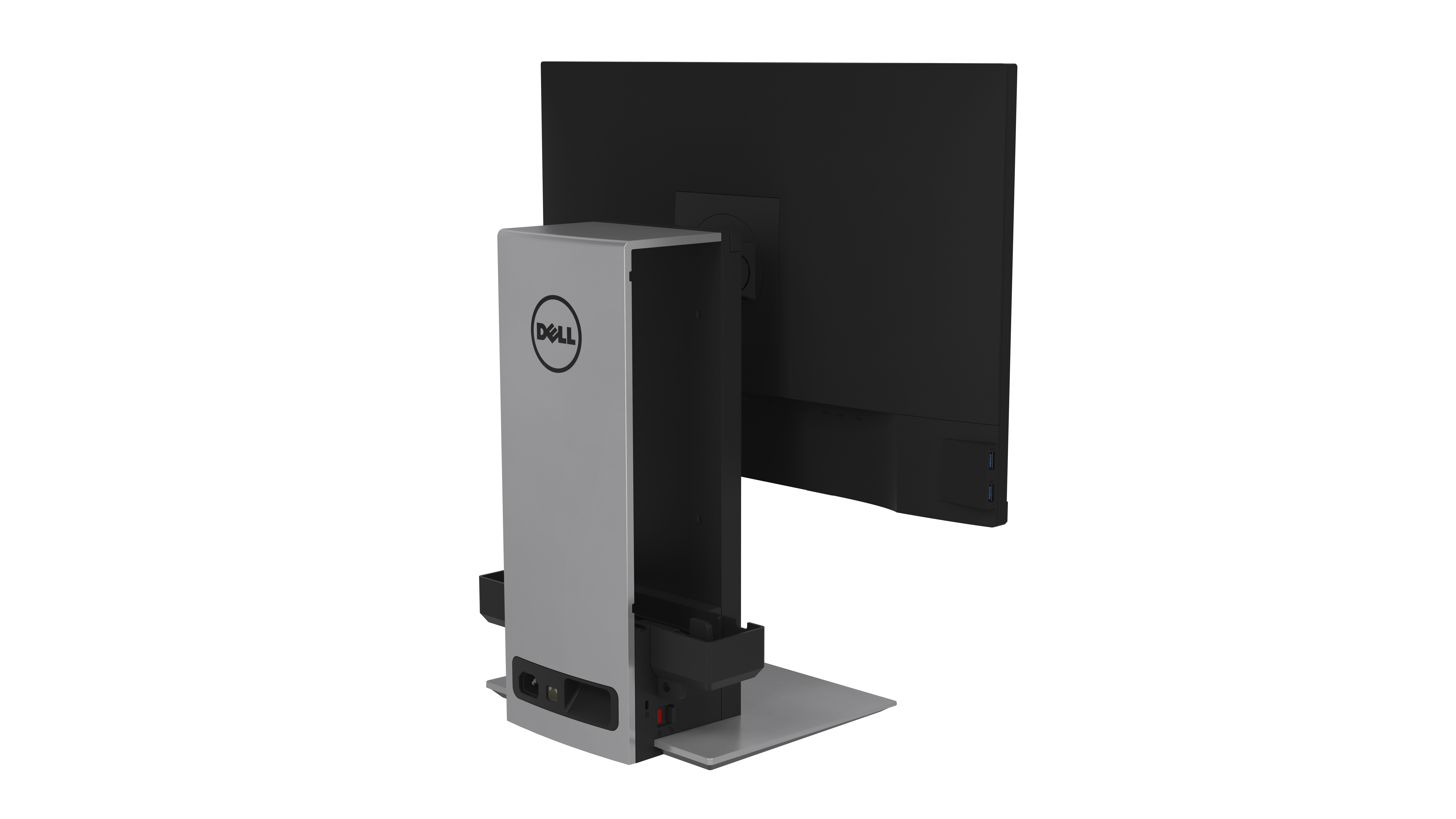 Dell OSS21 - Support pour moniteur/ordinateur de bureau - 19"-27" - argent platine