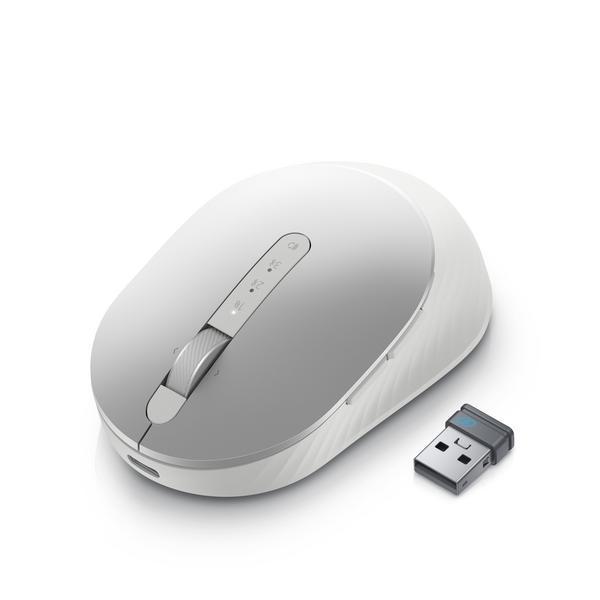 Dell Premier MS7421W - Souris - optique - 7 boutons - sans fil - 2.4 GHz, Bluetooth 5.0 - argent platine - avec 3 years NBD Advance Exchange