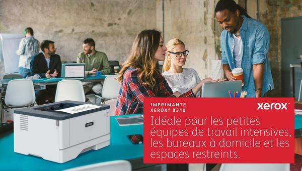 Xerox B310 - Imprimante - Noir et blanc - Recto-verso - laser - A4/Legal - 600 x 600 ppp - jusqu'à 40 ppm - capacité : 350 feuilles - USB 2.0, LAN, Wi-Fi(n) - programme de retours Green World Alliance