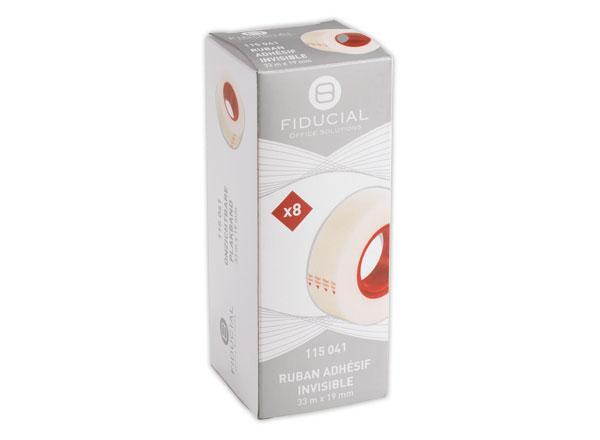 1 Boite de 8 Adhésifs invisibles FIDUCIAL - 33 m x 19mm