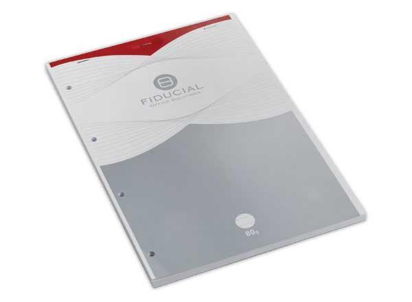 1 Bloc FIDUCIAL Ambassador A4+ 80g - 21x31,5 cm - Ligné - 80 f - 4 trous