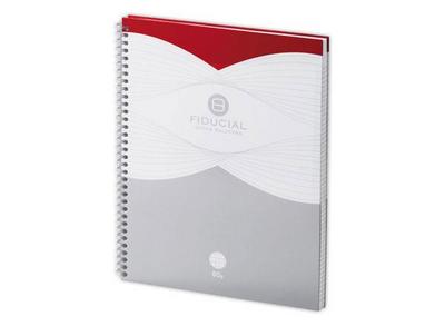 1 Cahier spirale FIDUCIAL 80g, A4+, Couv.carte rigide, 5x5, 160 pages