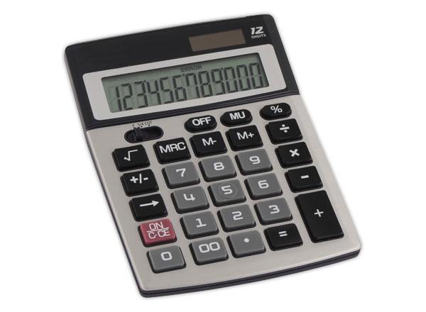 1 Calculatrice de bureau FIDUCIAL P12 compacte - 12 chiffres