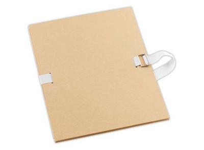 1 Chemise à sangle FIDUCIAL recouverte de kraft- largeur max 13 cm
