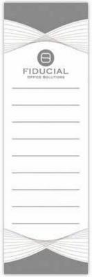 1 Lot de 10 Étiquettes blanches FIDUCIAL pour classeurs dos large