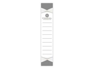 1 Lot de 10 Étiquettes blanches FIDUCIAL pour classeurs dos étroit