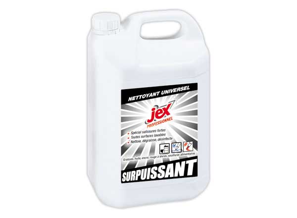 1 Bidon 5 litres de nettoyants Surpuissant Jex pro