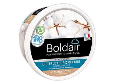 1 Pot de gel solide destructeur d'odeur BOLDAIR fleur coton 300g