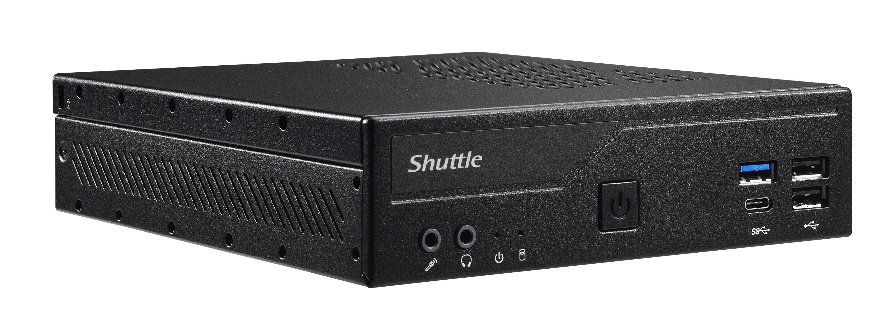 Shuttle XPC slim DH610 - Barebone - Slim-PC Socket LGA1700 - Intel H610 - pas de processeur - RAM 0 Go - Gigabit Ethernet, 2.5 Gigabit Ethernet - noir