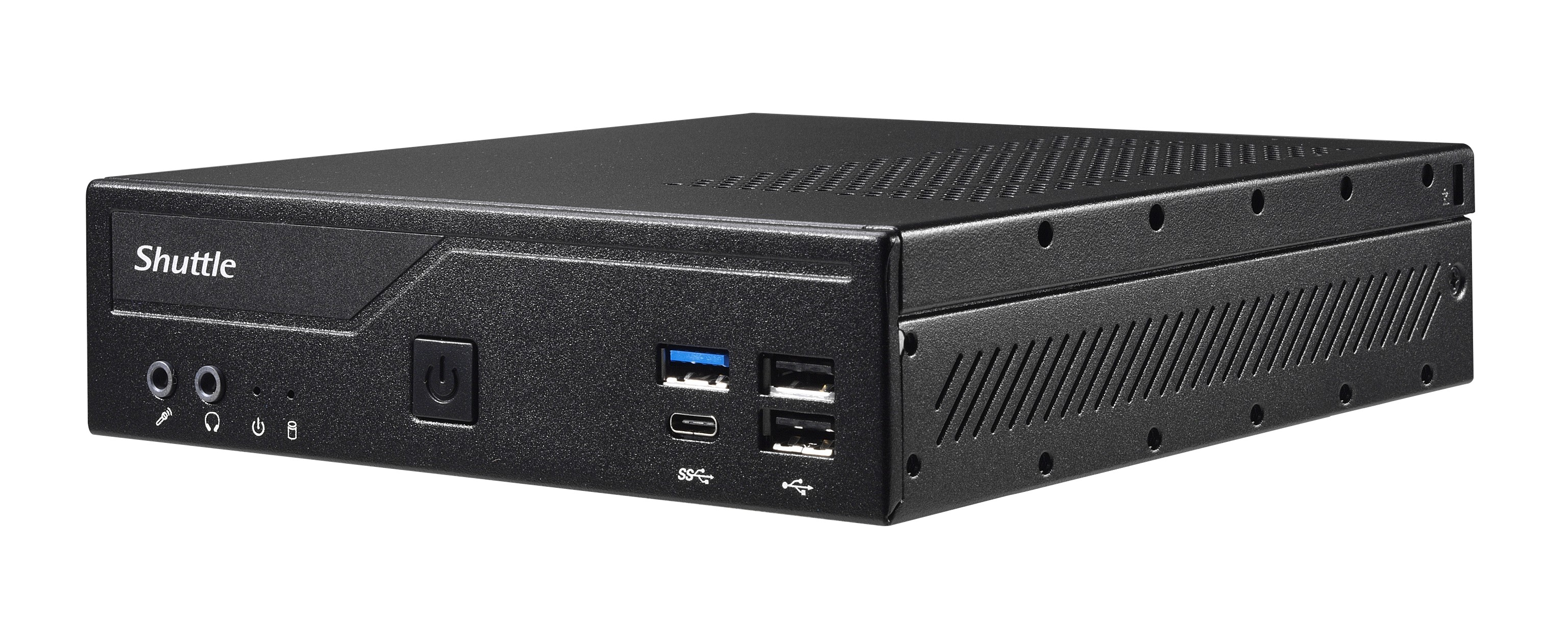Shuttle XPC slim DH610 - Barebone - Slim-PC Socket LGA1700 - Intel H610 - pas de processeur - RAM 0 Go - Gigabit Ethernet, 2.5 Gigabit Ethernet - noir