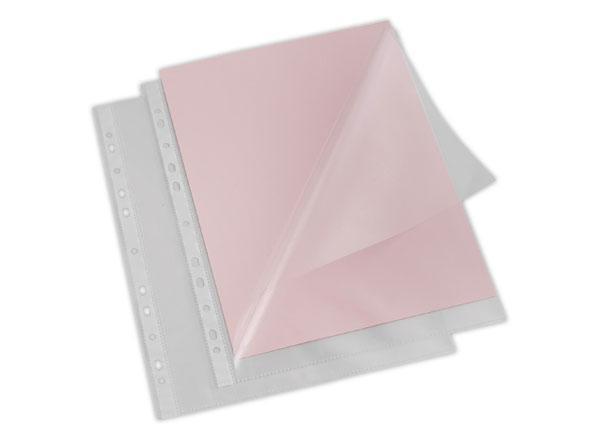 1 Boite de 100 Pochettes perforées FIDUCIAL ouverture2 cotés 7,5/100e