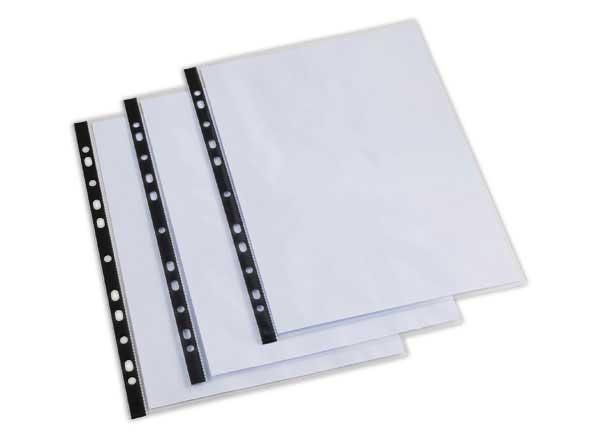 1 Boite de 100 Pochettes perforées FIDUCIAL cristal en polypropylène lisse 10/100e