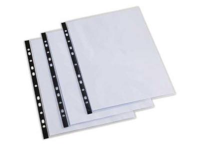1 Boite de 100 Pochettes perforées FIDUCIAL cristal en polypropylène lisse 10/100e