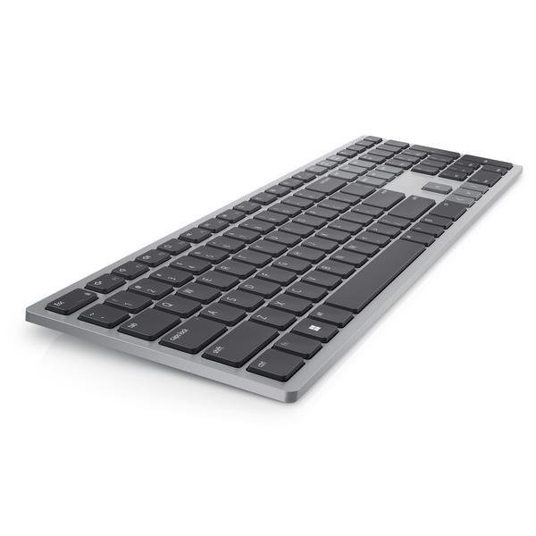 Dell Multi-Device KB700 - Clavier - sans fil - 2.4 GHz, Bluetooth 5.0 - AZERTY - Français - gris - avec 3 years NBD Advance Exchange