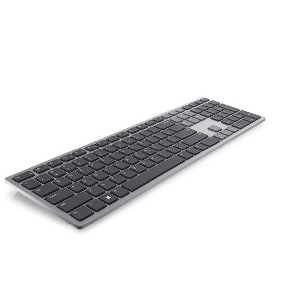 Dell Multi-Device KB700 - Clavier - sans fil - 2.4 GHz, Bluetooth 5.0 - AZERTY - Français - gris - avec 3 years NBD Advance Exchange