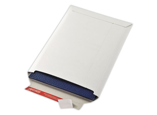 1 Lot de 20 Pochettes d'expédition carton rigide blanc 17x24.5 cm