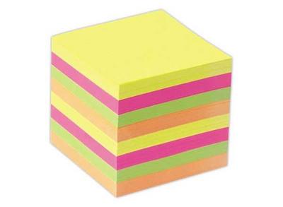 1 Recharge pour bloc cube FIDUCIAL, 720 feuilles volantes assorties