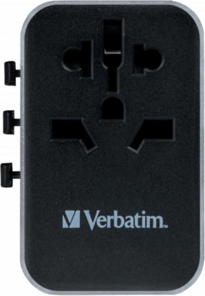 Verbatim UTA-04 - Adaptateur secteur - universel - 61 Watt - 3 A - QC 3.0, PD 3.0 - 5 connecteurs de sortie (2 x USB-C, 3 x USB Type A)