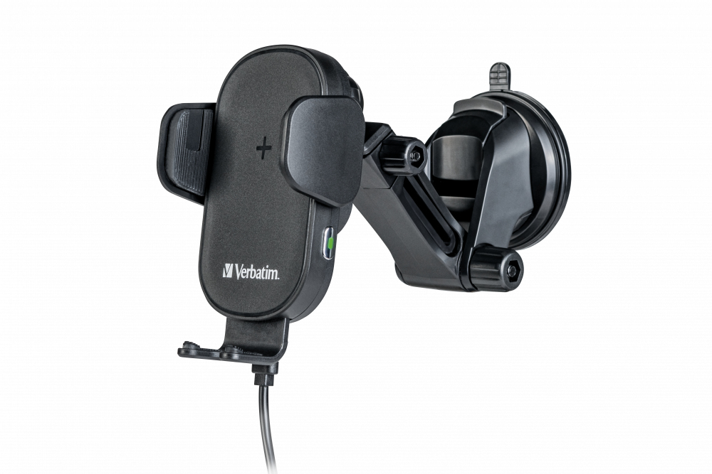 Verbatim FWC-01 - Support de chargement sans fil de voiture - Qi - 15 Watt - 3 A