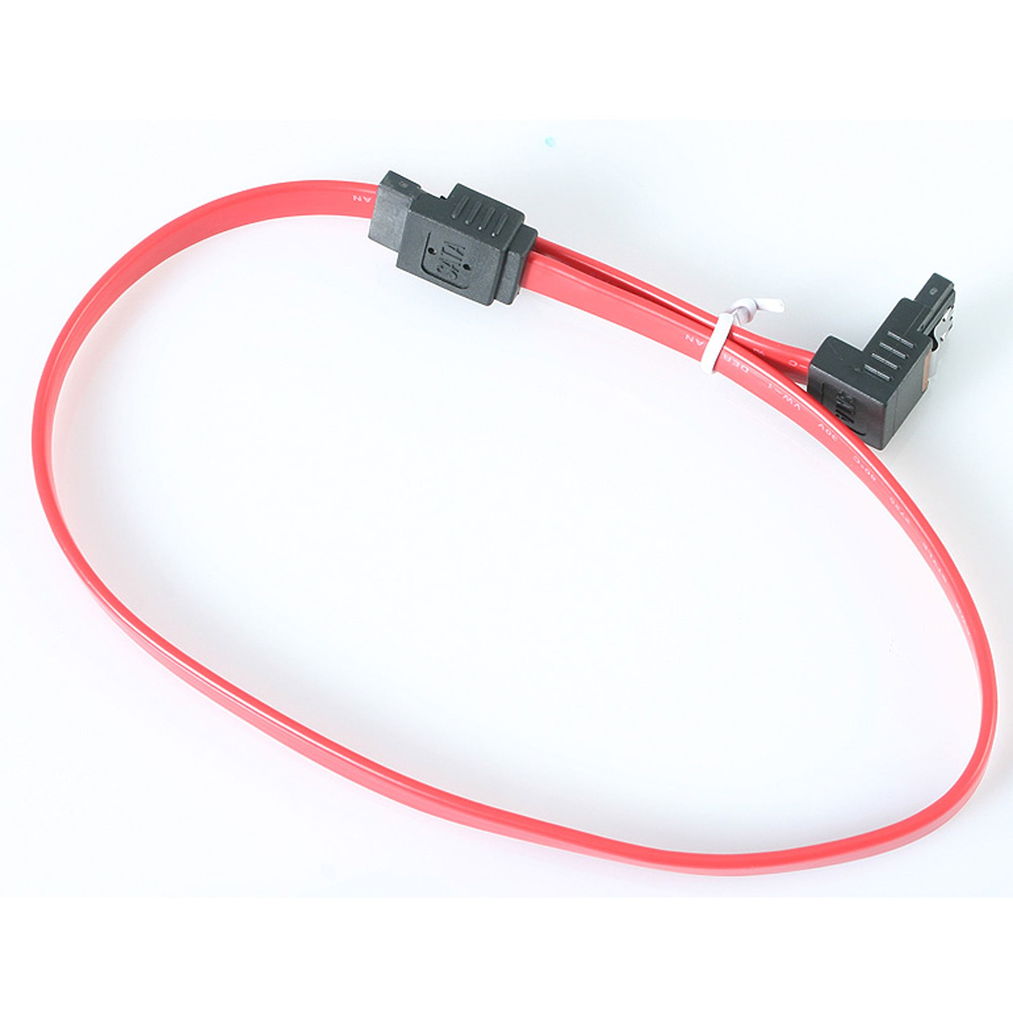 StarTech.com Câble SATA à Angle Droit vers SATA Série ATA de 45 cm - Câble SATA - Serial ATA 150/300 - SATA (F) pour SATA (F) - 46 cm - verrouillé, connecteur à angle droit - rouge - pour P/N: 25S22M2NGFFR, HSB13SATSASB, HSB1SATSASBA, HSB1SATSASVA, HSB43S