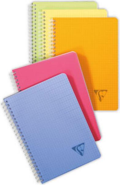 1 Cahier spirale Linicolor A5 180 pages,5X5, 90g