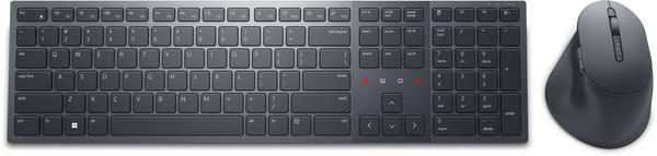 Dell Premier KM900 - Ensemble clavier et souris - collaboration - rétroéclairé - sans fil - 2.4 GHz, Bluetooth 5.1 - QWERTY - International US - graphite - avec 3 years NBD Advance Exchange