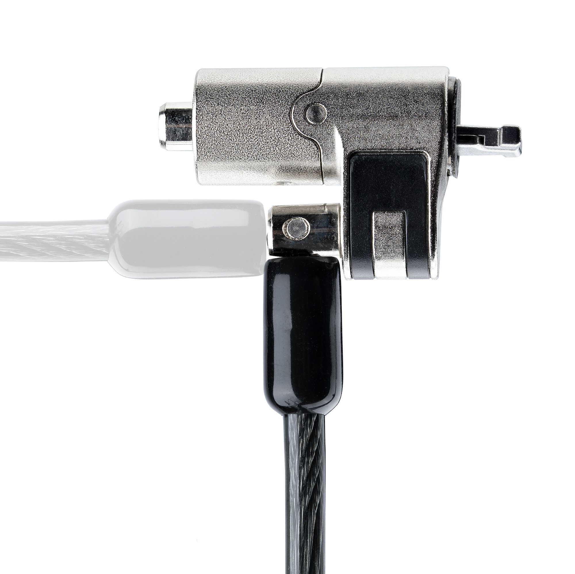 StarTech.com Câble Antivol PC de 2m - Câble de Verrouillage PC, Nano-slot - Câble de sécurité - argent, noir - 2 m