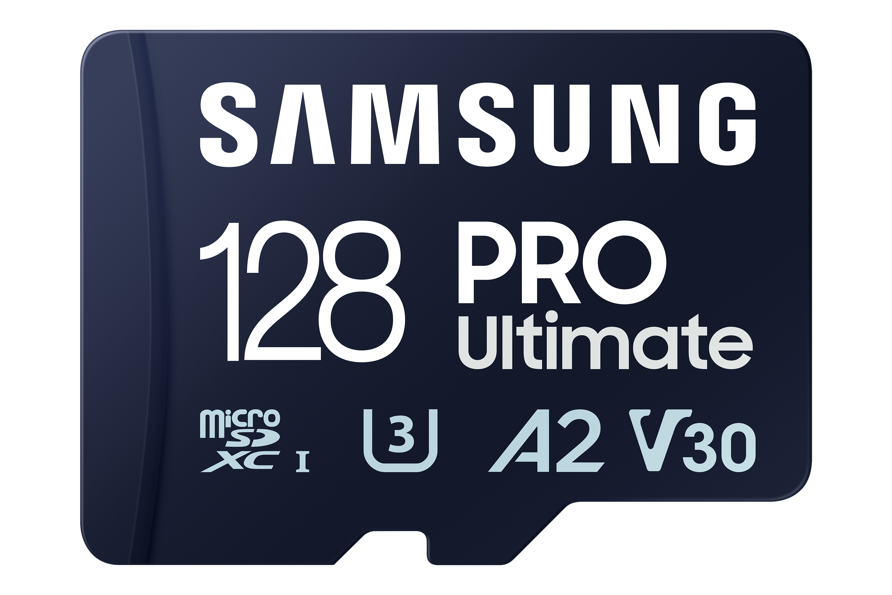 Samsung PRO Ultimate MB-MY128SA - Carte mémoire flash (adaptateur SD inclus(e)) - 128 Go - A2 / Video Class V30 / UHS-I U3 - microSDXC UHS-I - bleu