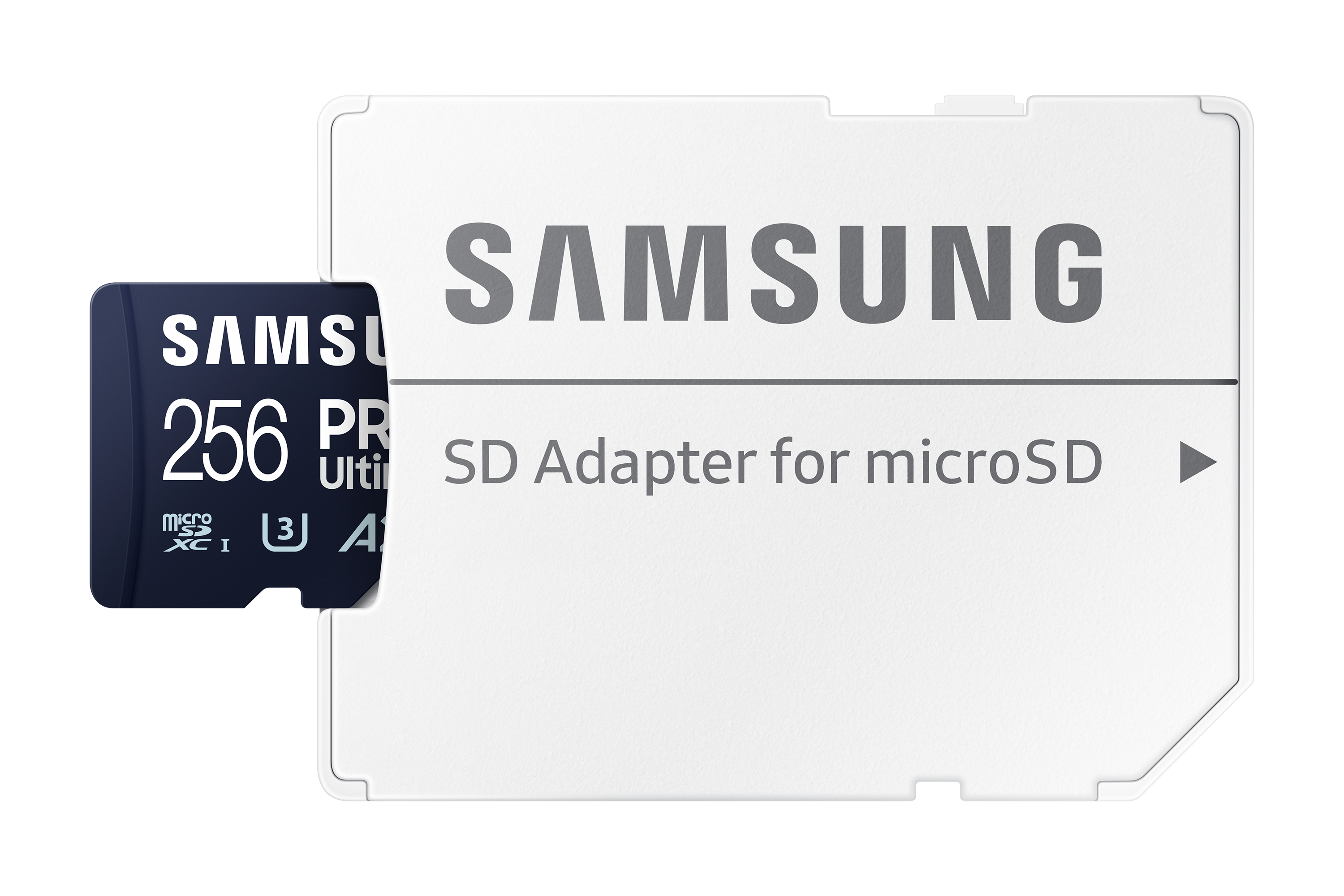 Samsung PRO Ultimate MB-MY256SA - Carte mémoire flash (adaptateur SD inclus(e)) - 256 Go - A2 / Video Class V30 / UHS-I U3 - microSDXC UHS-I - bleu