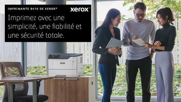 Xerox B410V_DN - Imprimante - Noir et blanc - Recto-verso - laser - A4/Legal - 1200 x 1200 ppp - jusqu'à 47 ppm - capacité : 650 feuilles - USB 2.0, Gigabit LAN, hôte USB 2.0 - programme de retours Green World Alliance