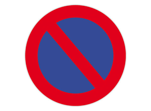 1 Adhésif sol Stationnement interdit