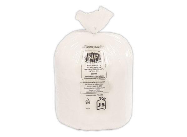1 Etui de 25 Sacs à déchets 50L NF BLANC