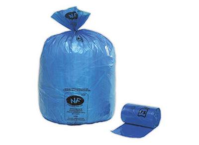 1 Etui de 25 Sacs à déchets 50L NF BLEU