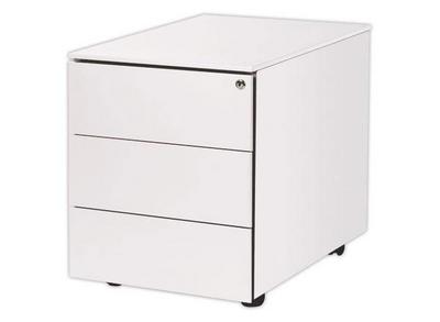 1 Caisson mobile en métal 3 tiroirs blanc
